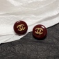 Replica CHANEL Small red stud earrings