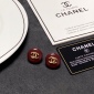 Replica CHANEL Small red stud earrings