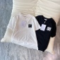 Replica CHANEL Double C towel material logo short sleeve