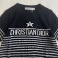 Replica DIOR Black and white striped contra knit short sleeve