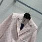 Replica LOUIS VUITTON Mahina Monogram Preppy Blazer Pink Beige