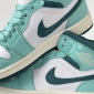 Replica Nike Air Jordan 1 Mid "Bleached Turquoise" AJ1 board shoes