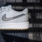 Replica Nike Air Jordan 1 Low Golf gray-blue raw glue shoes