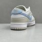 Replica Nike Dunk Low top white gray blue shoes