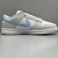 Replica Nike Dunk Low top white gray blue shoes