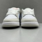 Replica Nike Dunk Low top white gray blue shoes