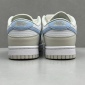 Replica Nike Dunk Low top white gray blue shoes