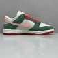 Replica Nike Dunk Low pink green shoes