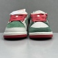 Replica Nike Dunk Low pink green shoes