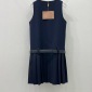 Replica miumiu Navy blue tank dress