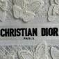 Replica DIOR  Book Tote White D-lace Butterfly Embroidery With 3d Macramé Effect