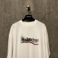 Replica Balenciaga 24ss Fuzzy Dissolves Coke Wave Short sleeve