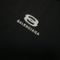 Replica Balenciaga 24ss double ring logo classic embroidery worn to ruin the old short-sleeved T-shirt