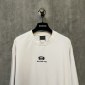 Replica Balenciaga 24ss double ring logo classic embroidery worn to ruin the old short-sleeved T-shirt