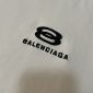 Replica Balenciaga 24ss double ring logo classic embroidery worn to ruin the old short-sleeved T-shirt