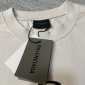 Replica Balenciaga 24ss double ring logo classic embroidery worn to ruin the old short-sleeved T-shirt