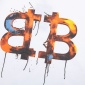 Replica Balenciaga double B graffiti rust print Tshirt