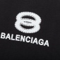 Replica Balenciaga double B overlapping printed short-sleeved T-shirt