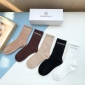 Replica Balenciaga's new gold bronzed midtube women's socks