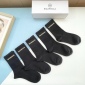 Replica Balenciaga's new gold bronzed midtube women's socks