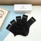 Replica Balenciaga's new gold bronzed midtube women's socks