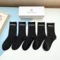 Replica Balenciaga's new gold bronzed midtube women's socks