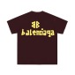 Replica Balenciaga 2024 SS Tape Print old wash short sleeve T-shirt