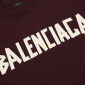 Replica Balenciaga 2024 SS Tape Print old wash short sleeve T-shirt