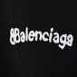 Replica Balenciaga graffiti monogram print short sleeve T-shirt