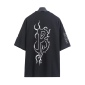 Replica Balenciaga BLCG 24SS Year of the Dragon Limited hollowed flame Totem short sleeve T-shirt
