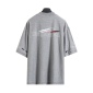 Replica Balenciaga BLCG 24SS AI design logo washed holes to make old short-sleeved T-shirts