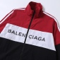 Replica Balenciaga BLCG the first red splicing slogan hardshell jacket