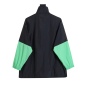 Replica Balenciaga BLCG fluorescent green patchwork slogan hardshell jacket
