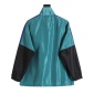 Replica Balenciaga BLCG green and blue splicing slogan hardshell jacket