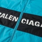 Replica Balenciaga BLCG Lake blue splicing slogan hardshell jacket