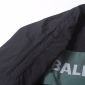Replica Balenciaga BLCG black and green patchwork slogan hardshell jacket