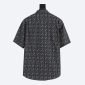 Replica Balenciaga BLCG plaid bullet-curtain short-sleeved shirt