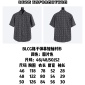 Replica Balenciaga BLCG plaid bullet-curtain short-sleeved shirt