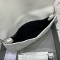 Replica Balenciaga Waxed white chain underarm package