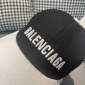 Replica Balenciaga Black and white color-coded baseball cap