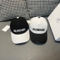 Replica Balenciaga Black and white color-coded baseball cap