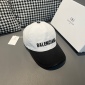 Replica Balenciaga Black and white color-coded baseball cap