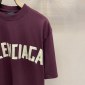 Replica Balenciaga Patterned paper letters printing Tshirt