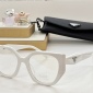 Replica Prada Irregular clear glasses