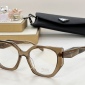 Replica Prada Irregular clear glasses