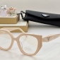 Replica Prada Irregular clear glasses