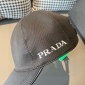 Replica Prada Embroidered logo baseball cap