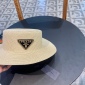 Replica Prada flat Straw Sun Hat