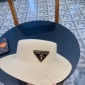 Replica Prada flat Straw Sun Hat