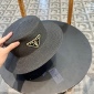 Replica Prada flat Straw Sun Hat